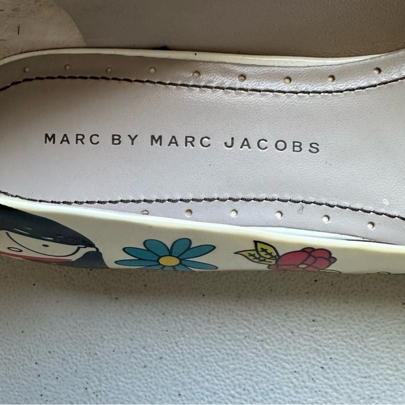 Marc Jacobs Runway leather womens flats transparent Oxford. Super cute! - Picture 7 of 8
